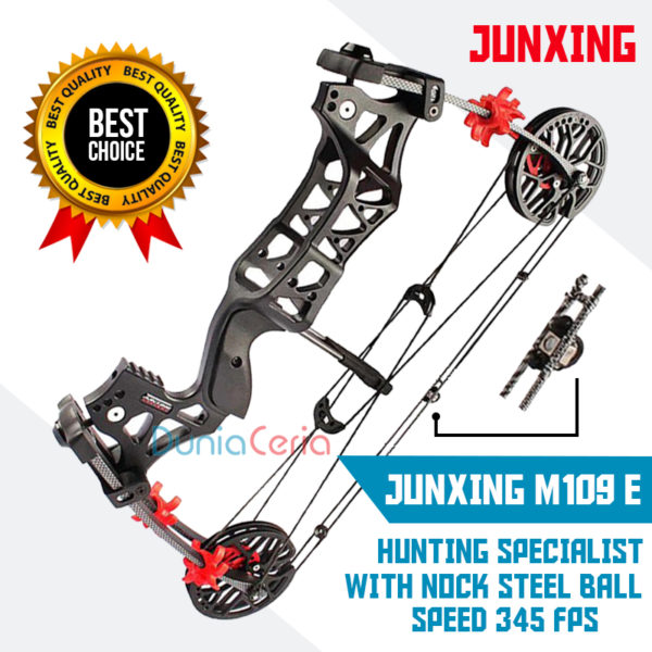Busur Panah Junxing M109 E Steel Ball Hunting / Fishing Compound Bow