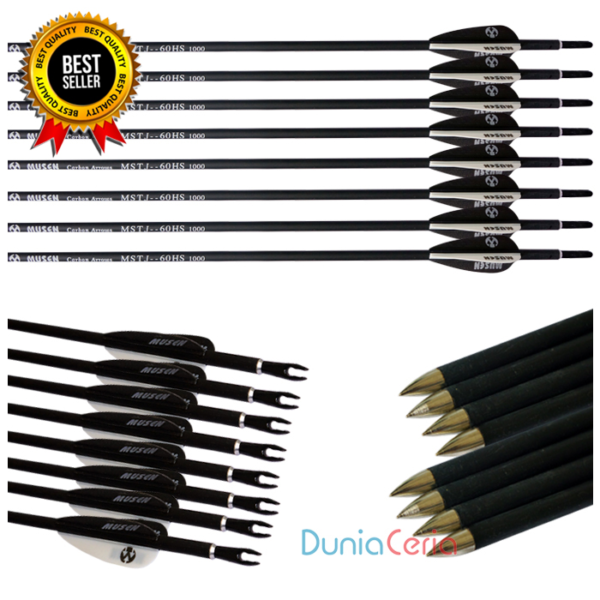 Anak Panah Arrow Musen 6mm Spine 1000 Mix Carbon MSTJ-60HS