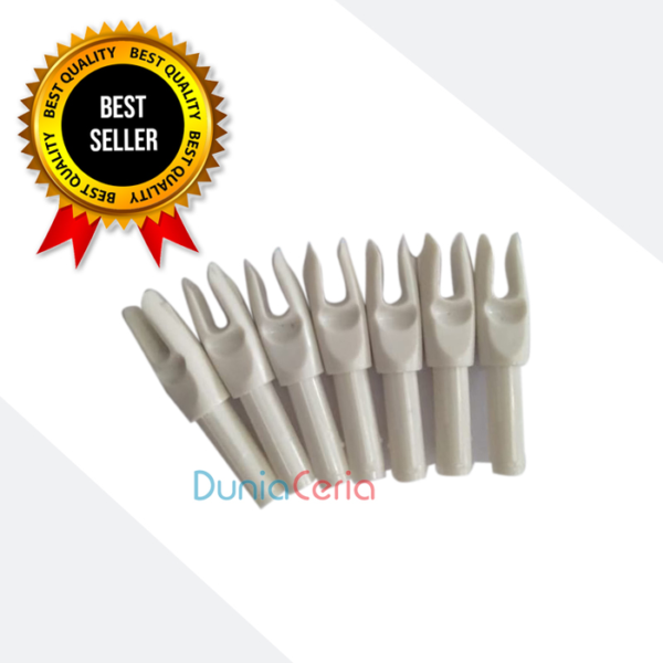 Nock Arrow Carbon ID 6mm White