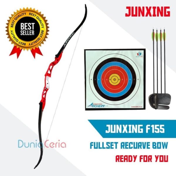 Paket HEMAT Busur Import Junxing F155 Pemula Pria Wanita Recurve Bow